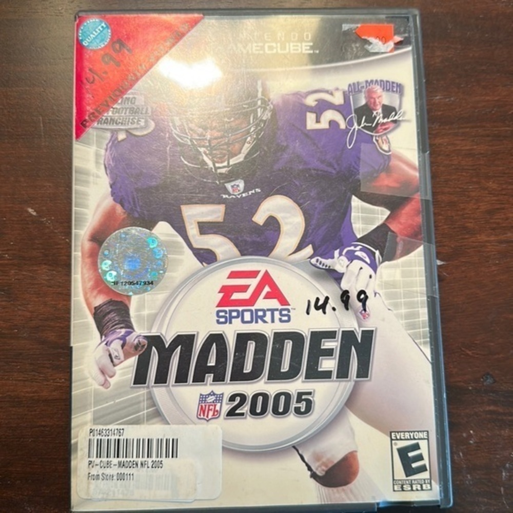 Madden 2005 gamecube video game